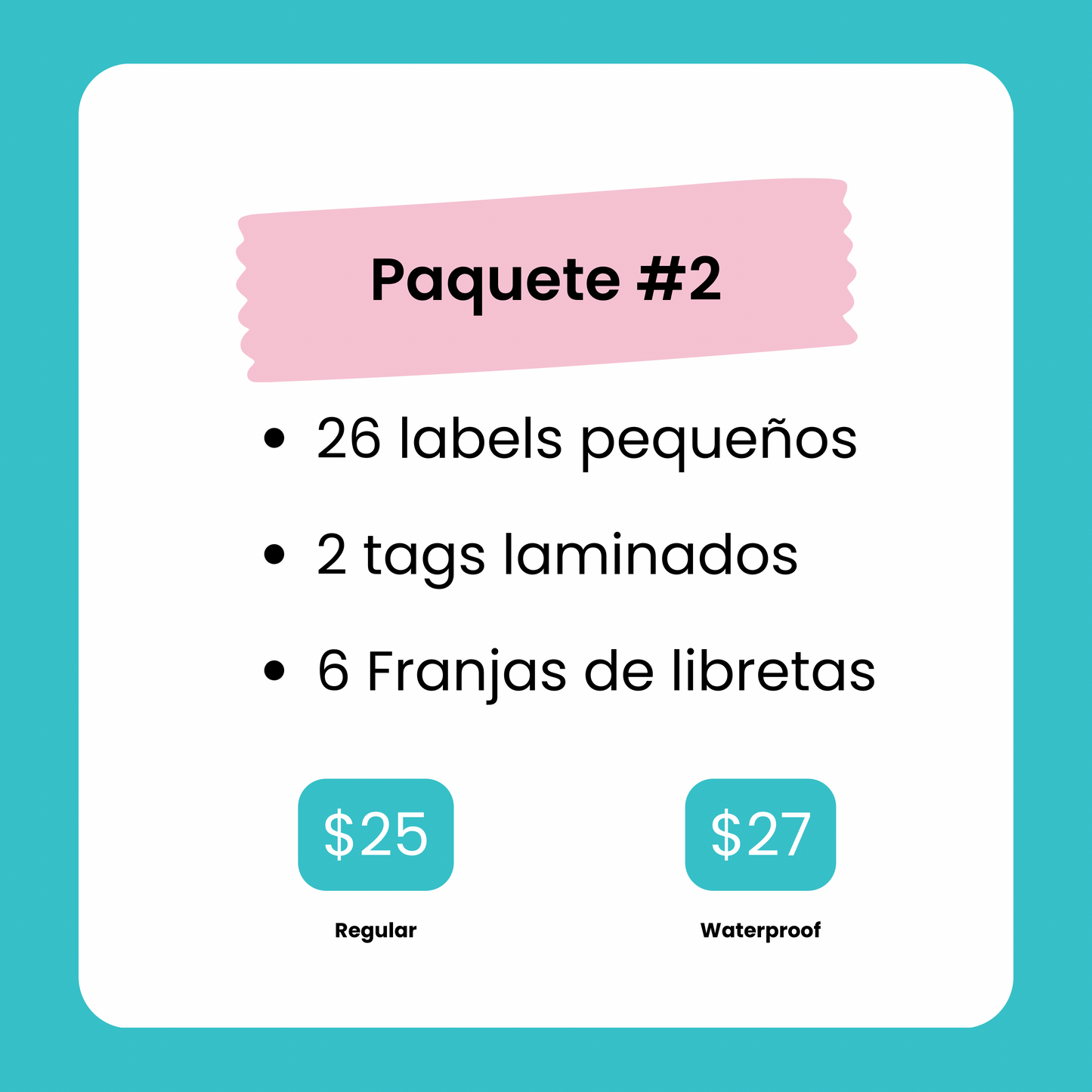 Paquete 2 - Back to School
