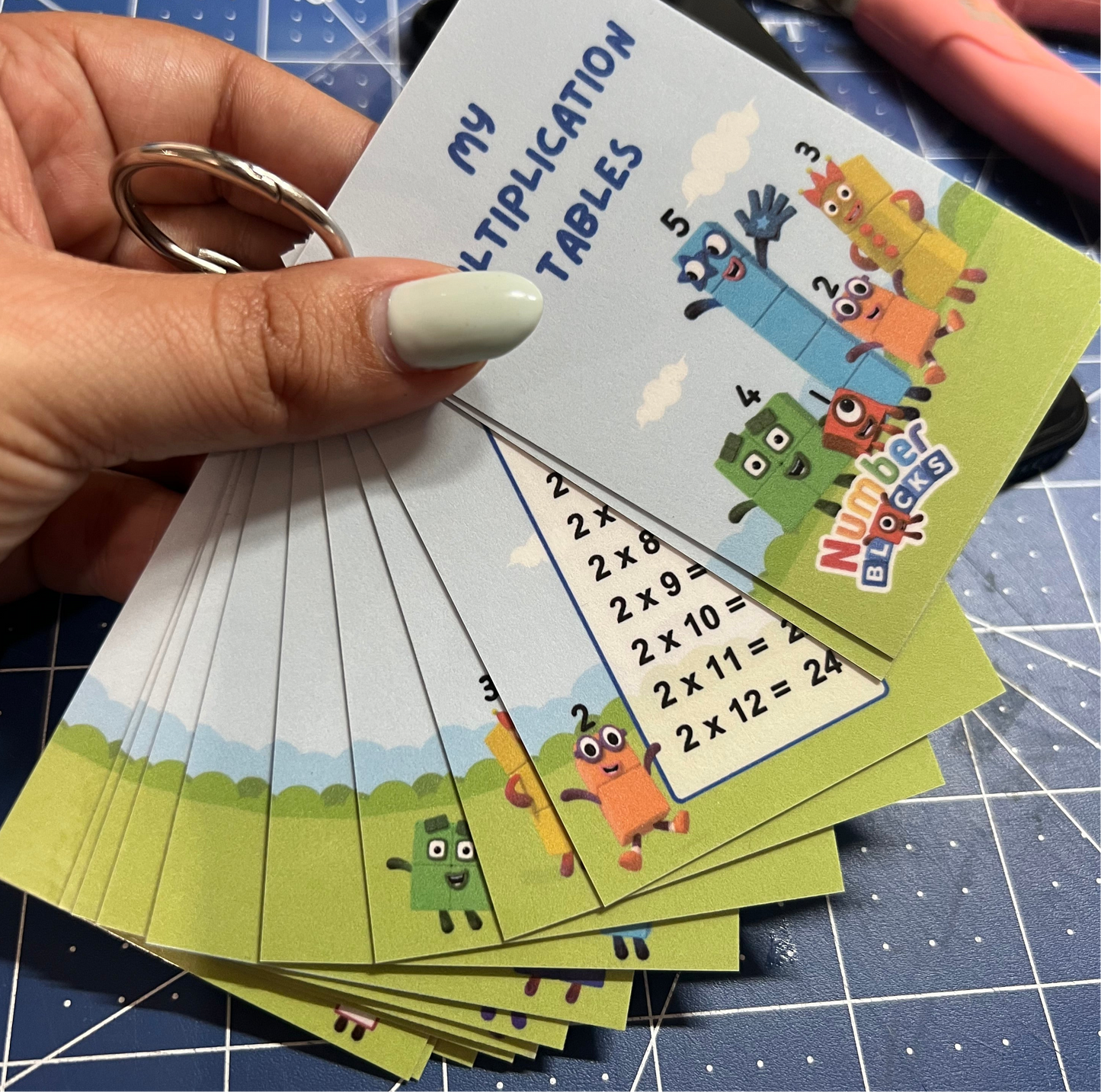 Tarjetas de Multiplicar - Grabado