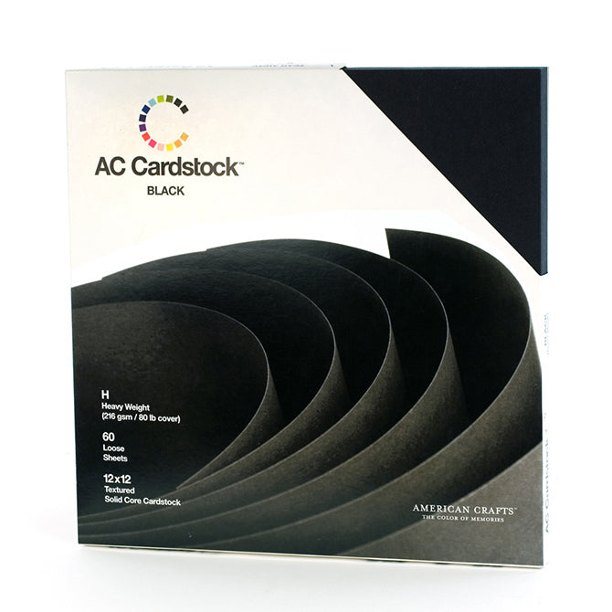AC Cardstock Pack Black Papeler A Studio