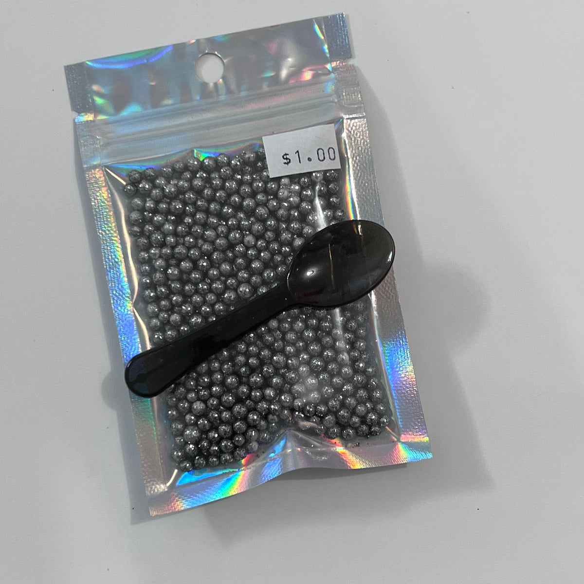 Foam Glitter Balls Gray Papelería Studio