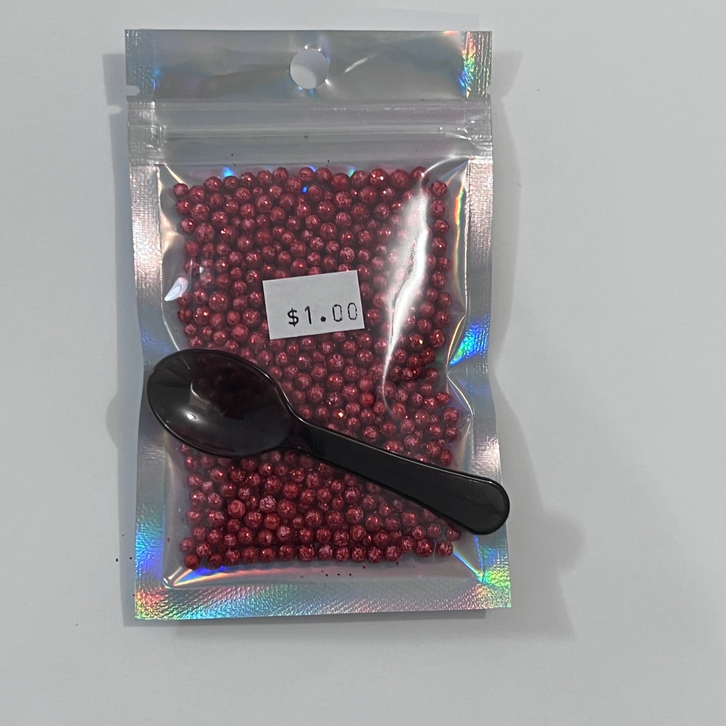 Foam Glitter Balls - Red