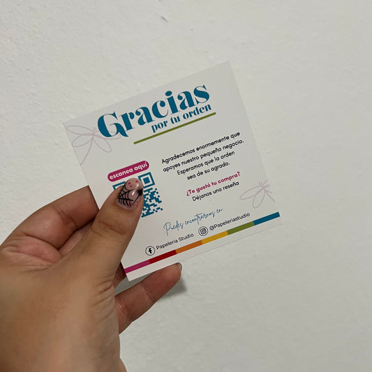 Tarjetas de Agradecimiento