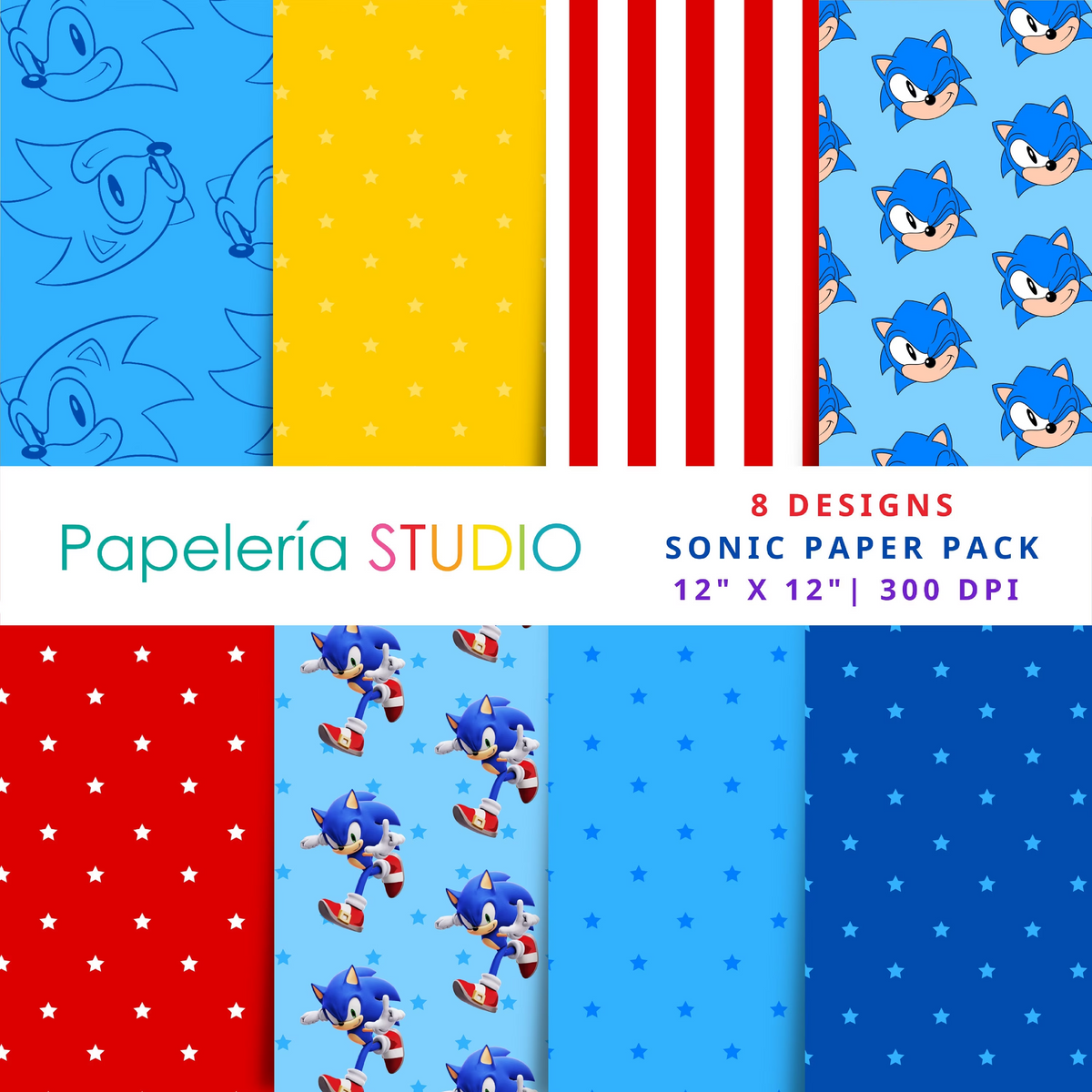 Sonic Papper Papel Digital - Sonic – Papelería Studio
