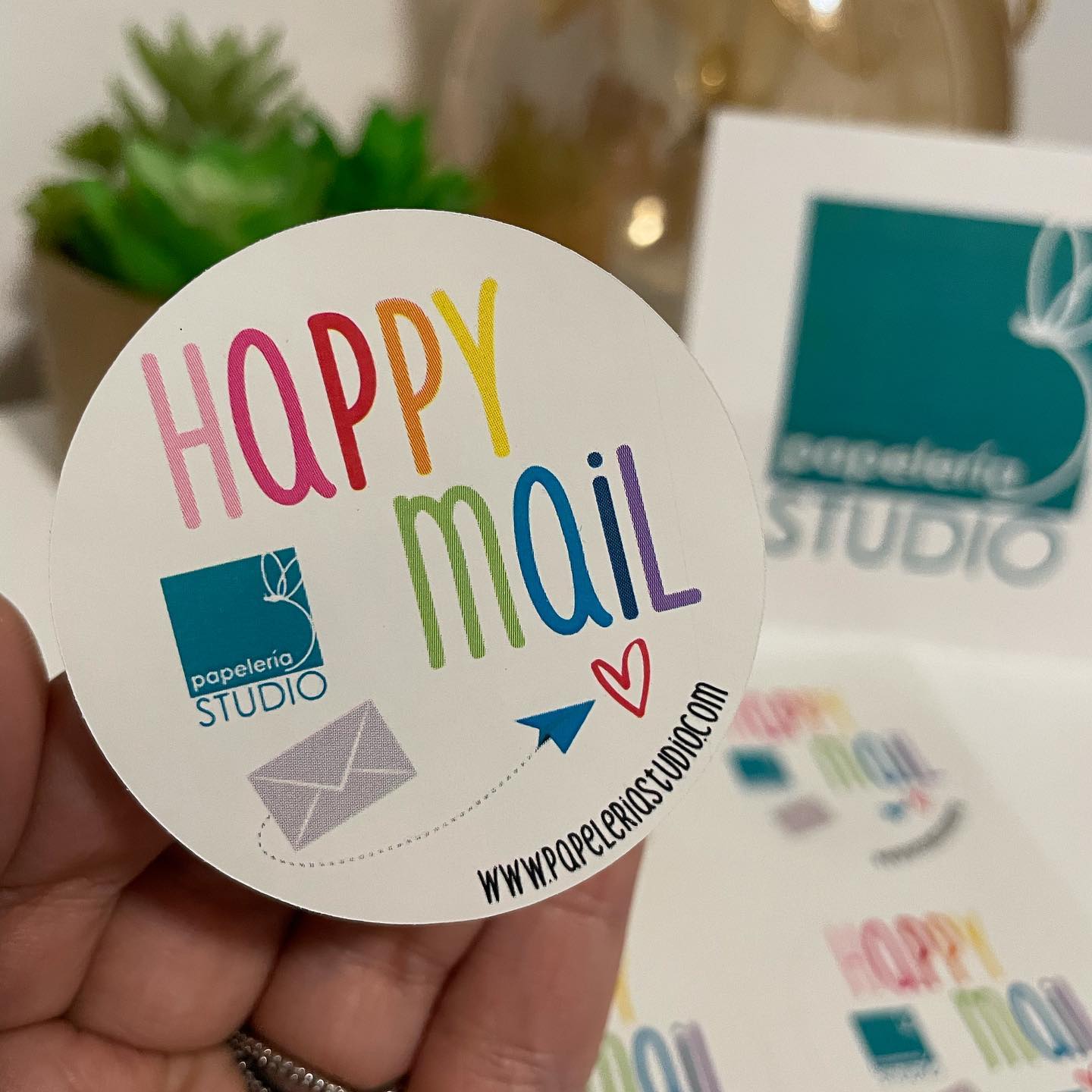 Correo feliz Pegatina