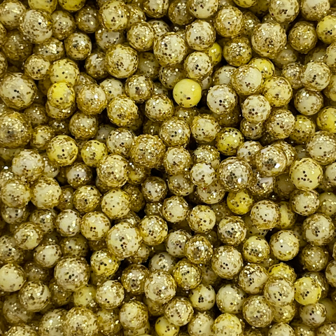 Foam Glitter Balls - Gold