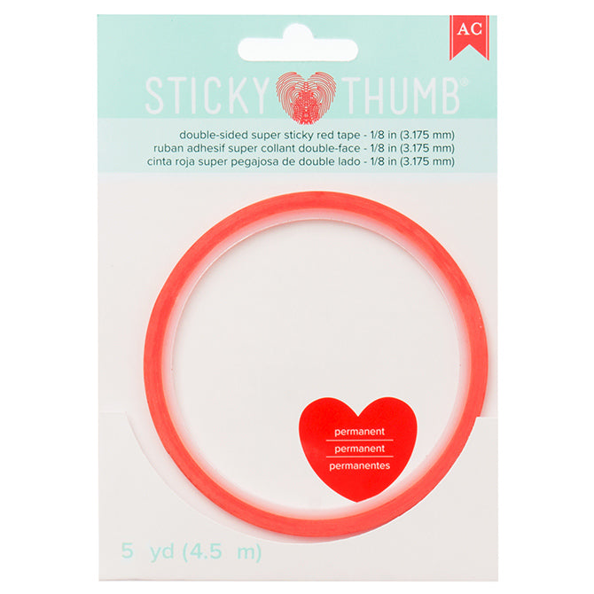 Sticky Thumb Cinta roja 1/8" 